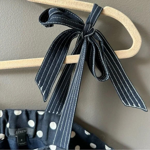 J. Crew Black and White Polka Dot Mini Dress - Picture 3 of 6